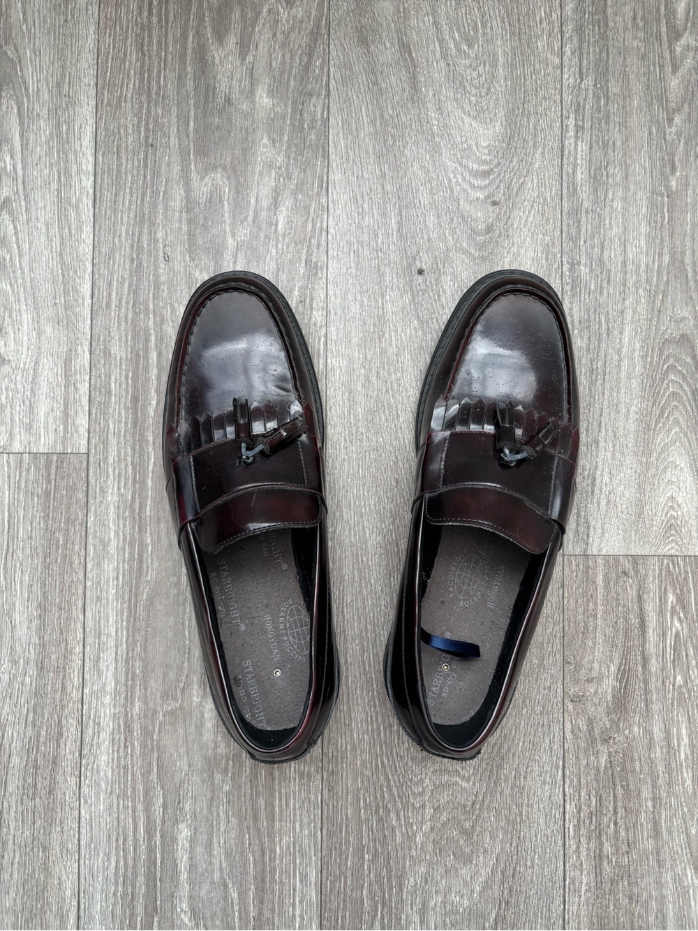 Vintage Nunn Bush Wine Loafers Size 11  Slip On Dress Shoes